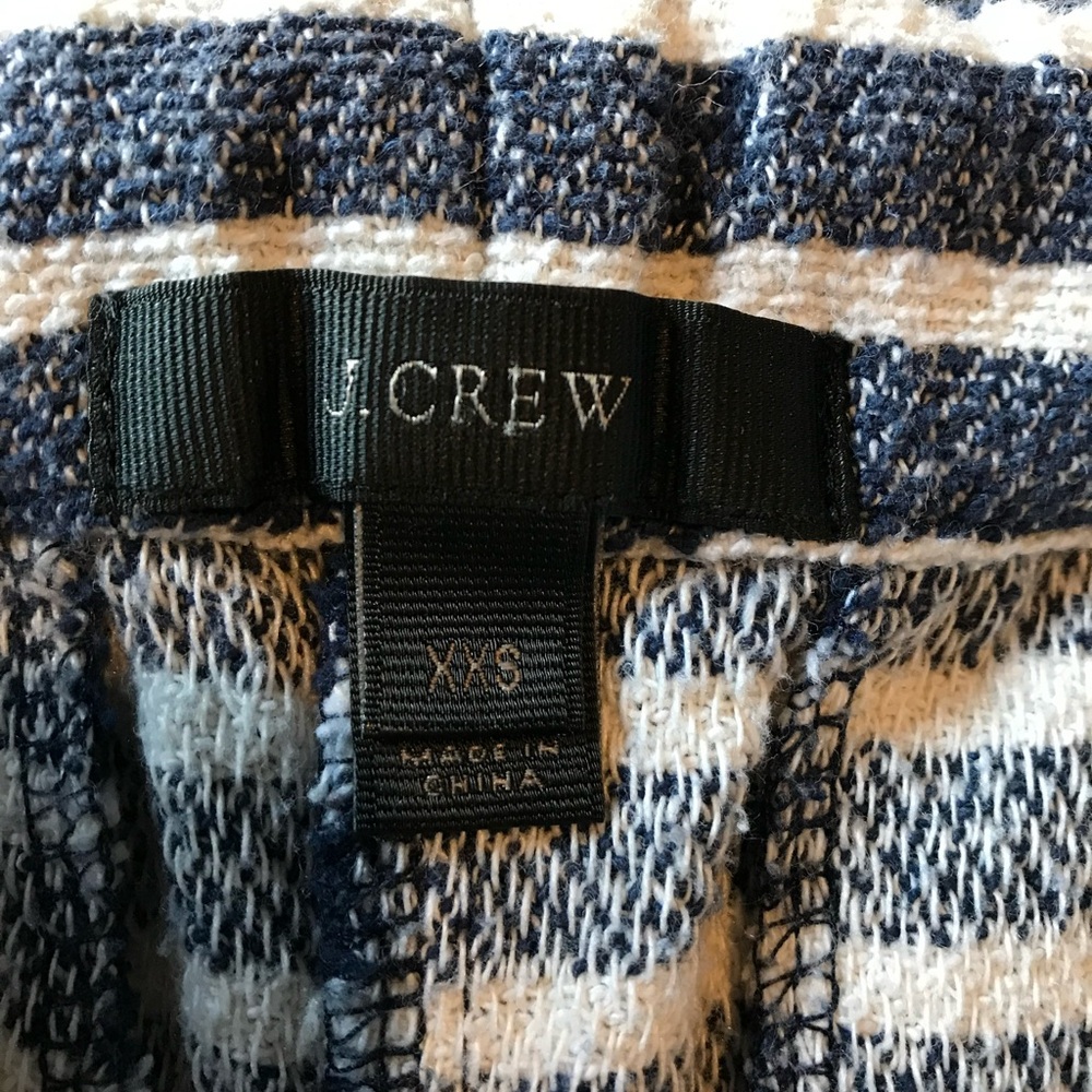 J.Crew Navy and Cream Knit shorts